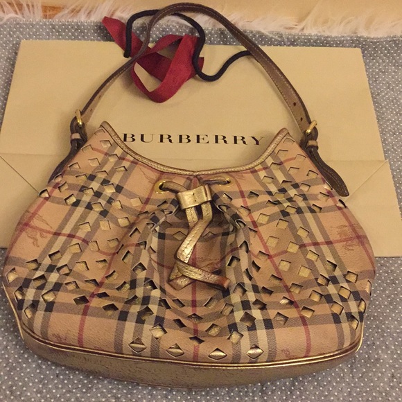 burberry metallic bag